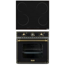 Комплект духовой шкаф ZorG Technology BE6 RST black +варочная панель ZorG Technology MS 161 black