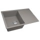 Мойка с сифоном ZORG Rock 78 PREMIUM alumetallic