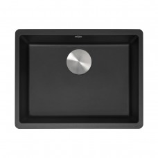 Мойка с сифоном ZORG Fast 54 PREMIUM black metallic