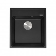 Мойка с сифоном ZORG Rock 46 PREMIUM black metallic