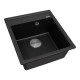 Мойка с сифоном ZORG Rock 46 PREMIUM black metallic