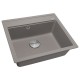 Мойка с сифоном ZORG Rock 60 PREMIUM alumetallic
