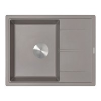 Мойка с сифоном ZORG Rock 65 PREMIUM alumetallic