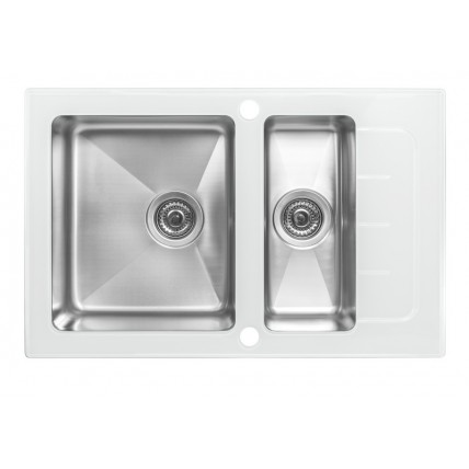 Кухонная мойка ZorG GS 7850-2 White